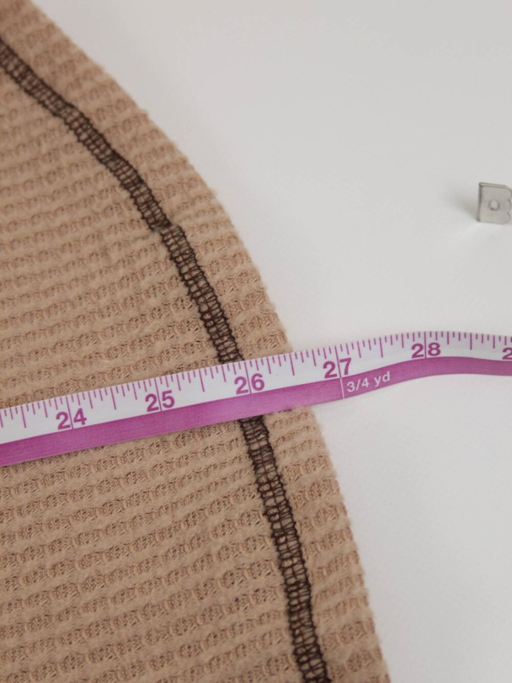 NWT Star Vixen Waffle Knit Top 2X Tan Beige Long Sleeve Contrast Stitch - Picture 8 of 8